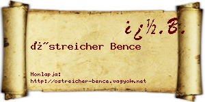 Östreicher Bence névjegykártya